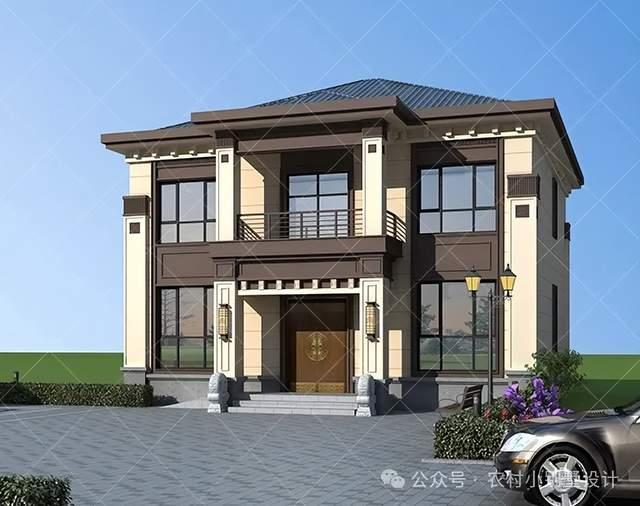30款带阁楼二层新中式自建房别墅，2025回乡建房首选别墅效果图 - 知乎