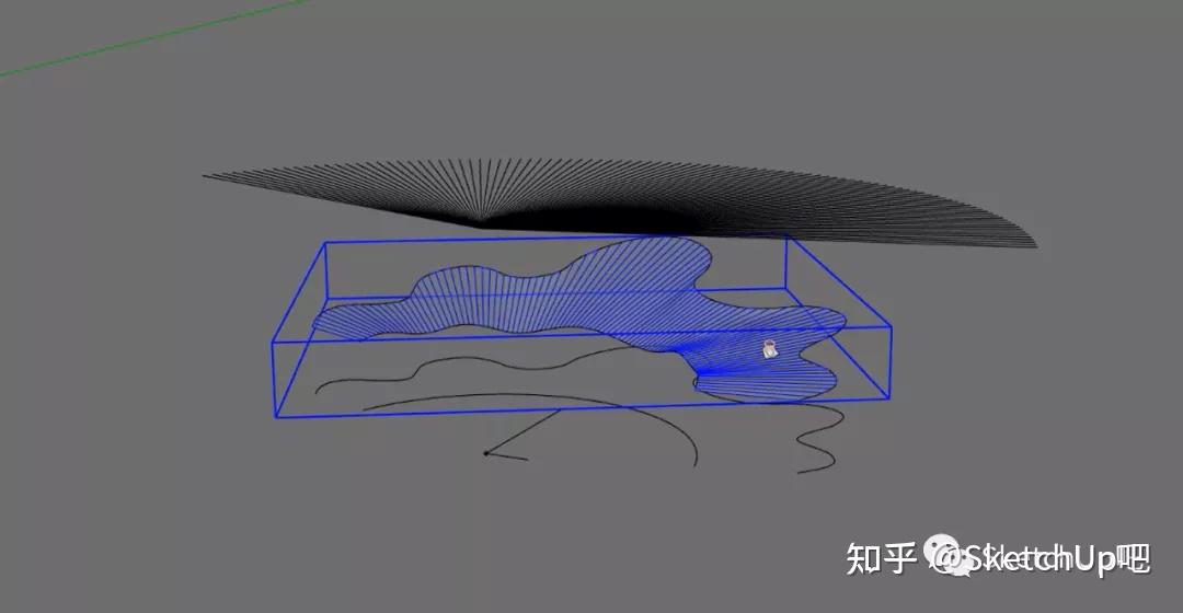 sketchup如何一招建模波浪屋顶