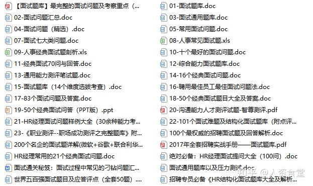 2022企業各崗位結構化面試筆試題庫(精華版) - 知乎