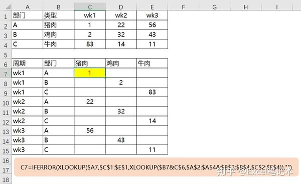 Excel函数XLOOKUP全方位解析 - 知乎