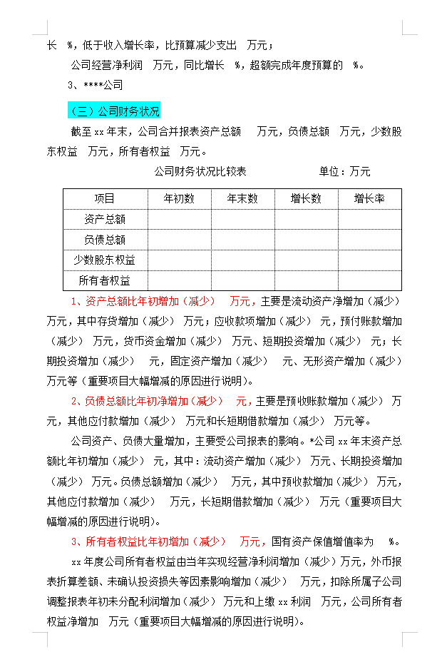 财务年度分析报告怎么写?3000字模板已整理,建议收藏