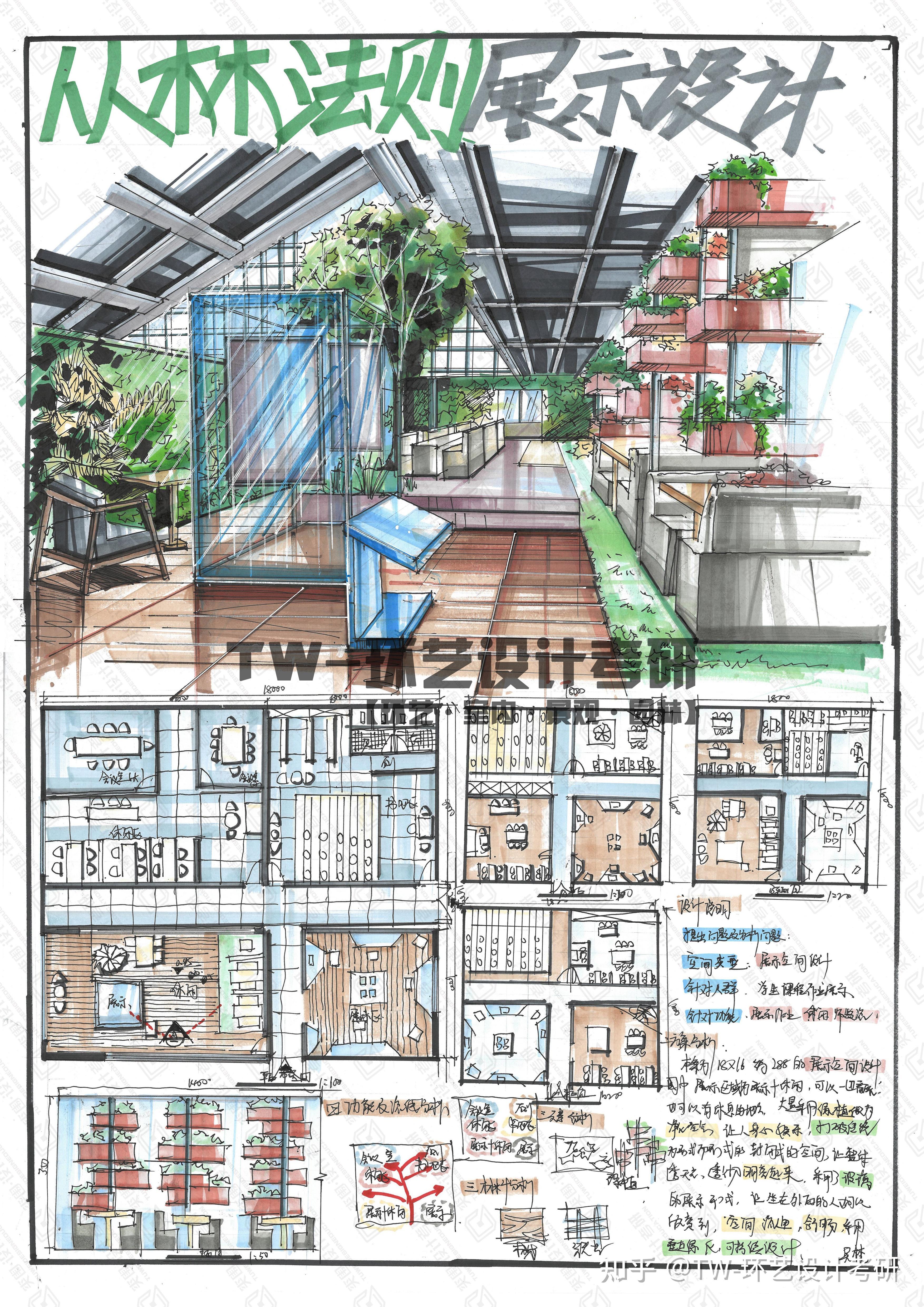 居住空间快题设计高清图片