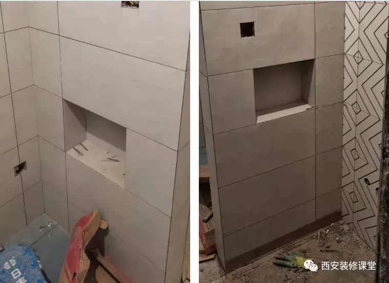 干区超薄墙体双面壁龛做法