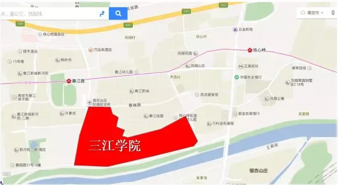 南京三江学院地图图片