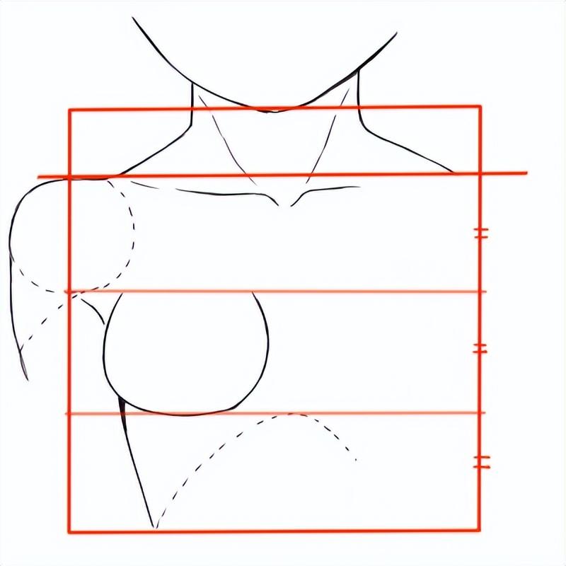 女生肩膀怎么画图片
