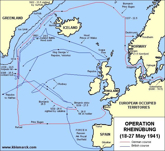 关于丹麦海峡英国德国的海战，德国为什么要走丹麦海峡呢?