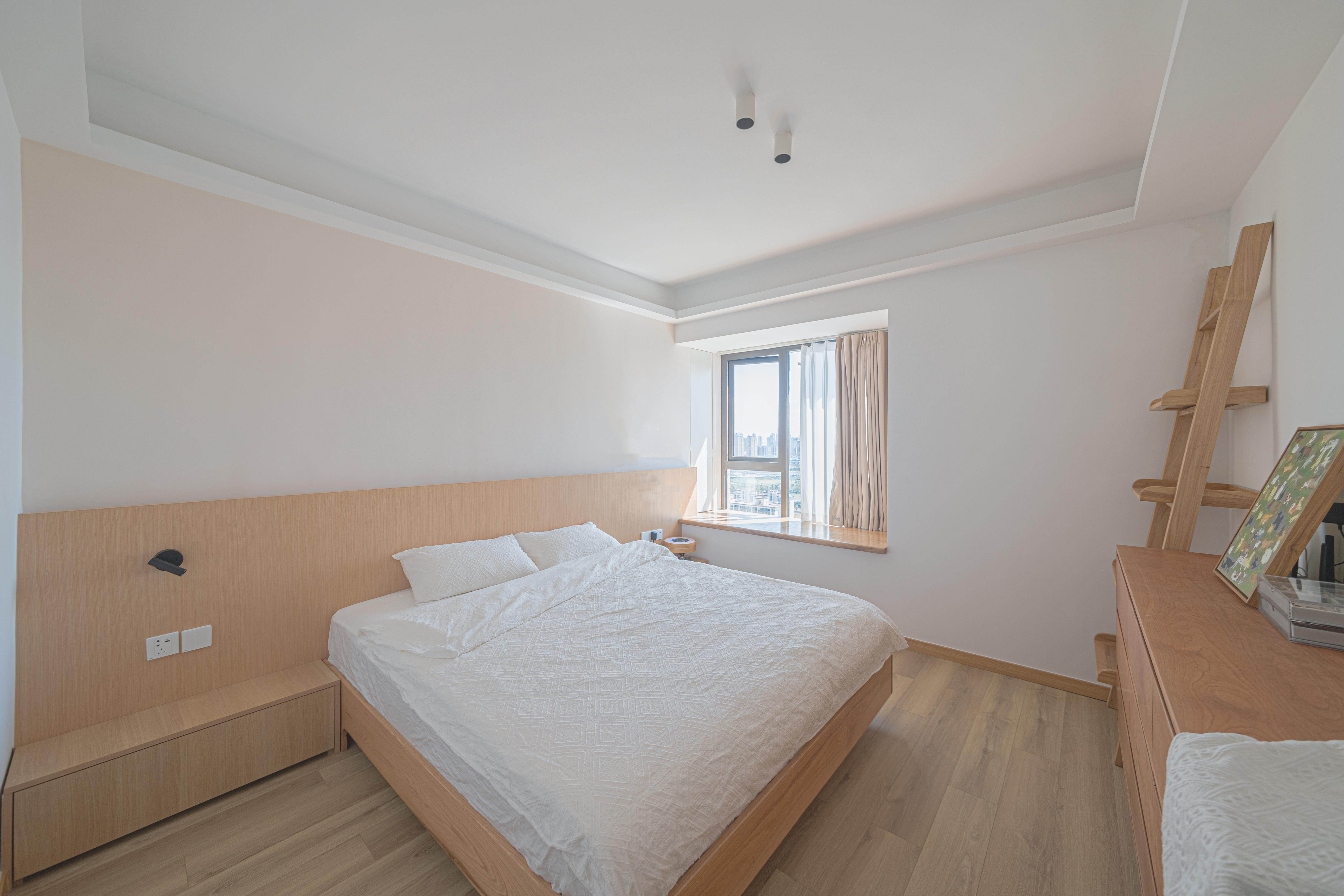 让原木风卧室有"呼吸感"的设计,减少多余的造型,元素 - 知乎