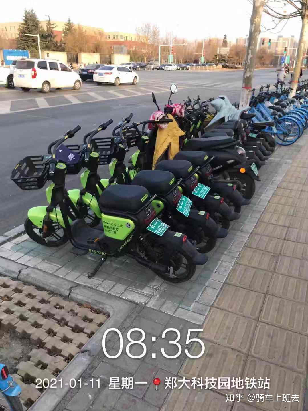 郑州街头出现的共享电动车真好用