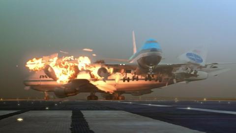 波音747sp空难图片