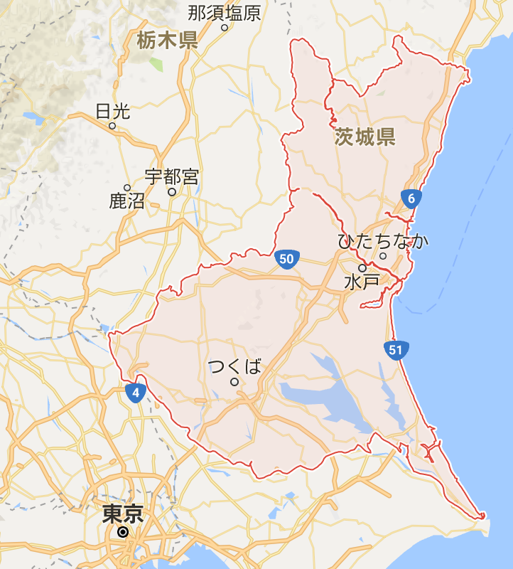 从东京站出发坐急行电车到达茨城县首府水户市约1个半小时.