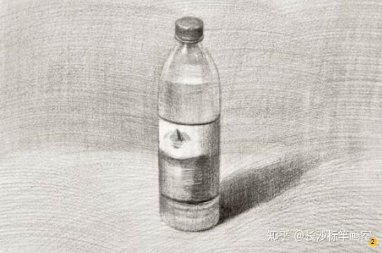素描塑料瓶的不同画法