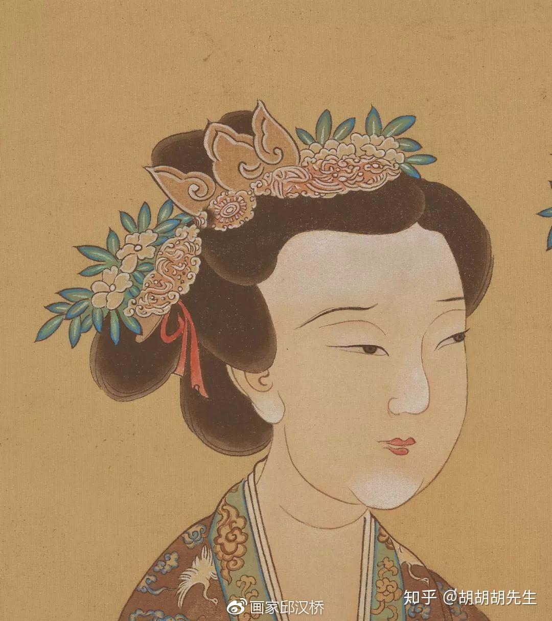 汉桥话画：唐寅《王蜀宫妓图》唐伯虎工笔重彩仕女图- 知乎