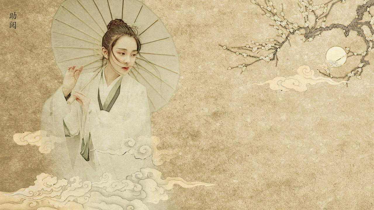 省钱拥有这个在家可以做出影楼效果的工笔画艺术照