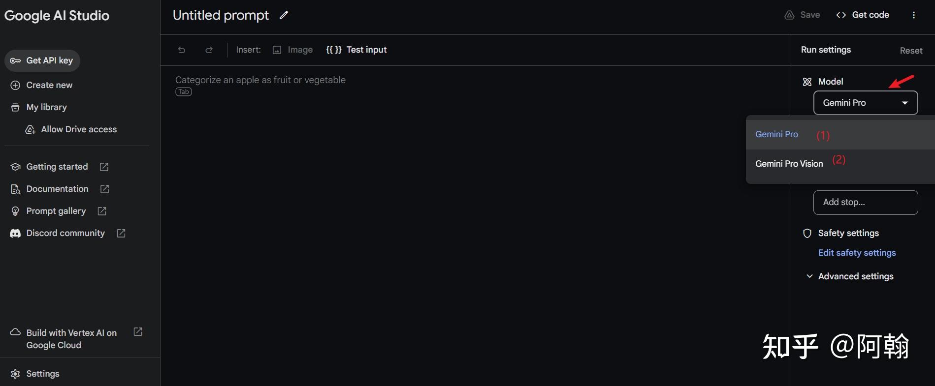 如何通过中文使用Gemini Pro 并获取免费的API key？ - 知乎
