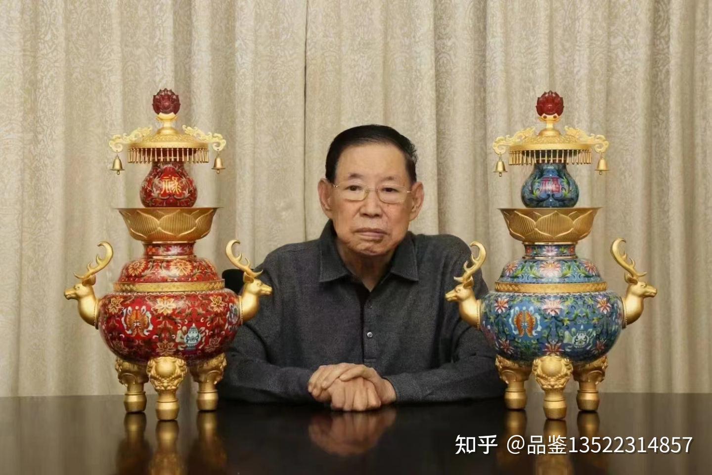 张同禄 钟连盛大师《同禄连升》景泰蓝 荣获金奖作品 - 知乎