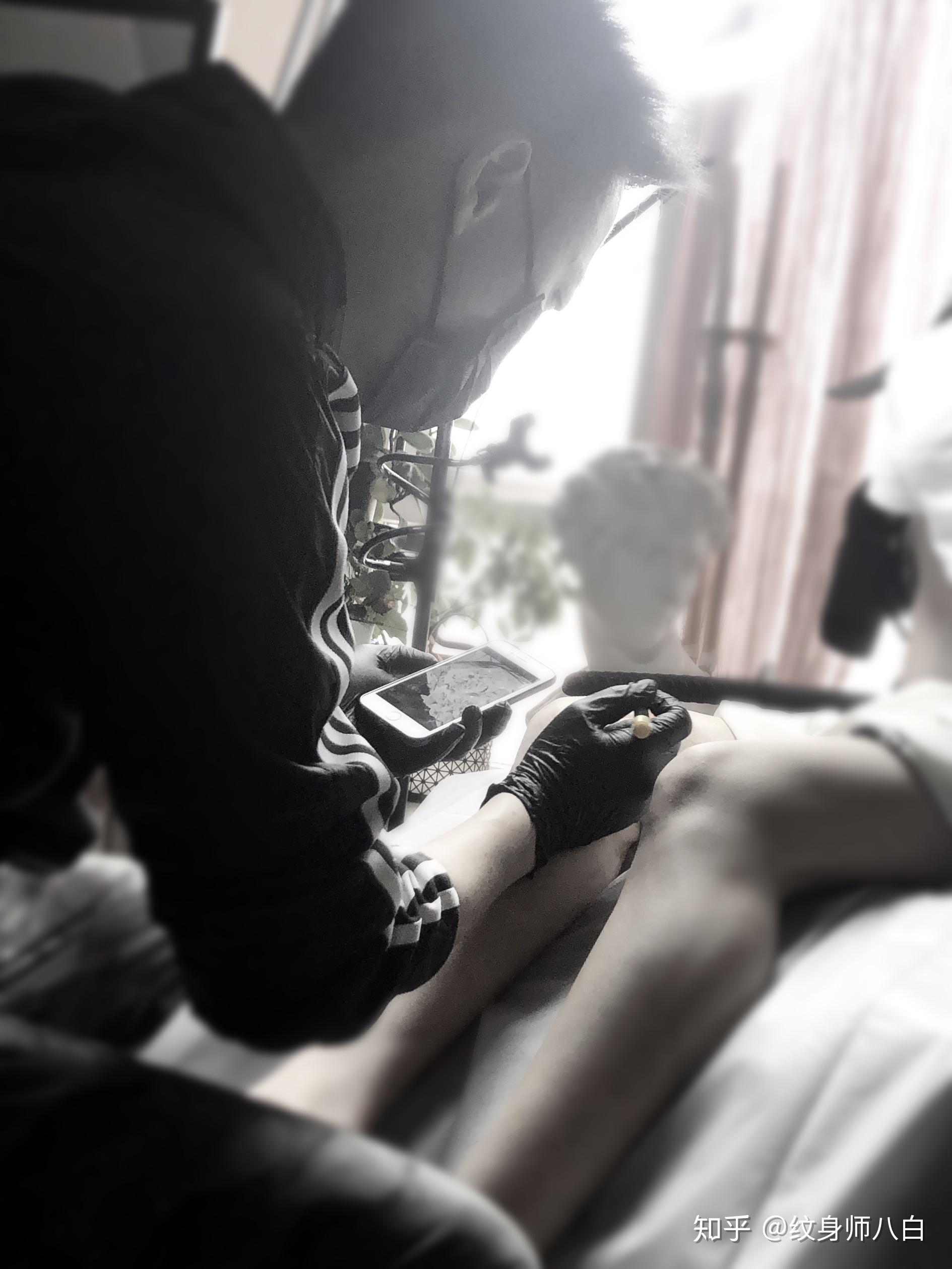 疤痕遮盖纹身~刚做完泛红,就等妹子返图了