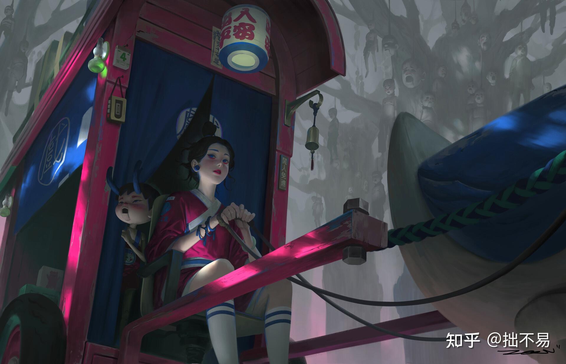 马来西亚鬼怪插画师zeenchin作品集欣赏