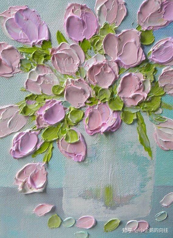 油画花朵喜欢吗有心动吗