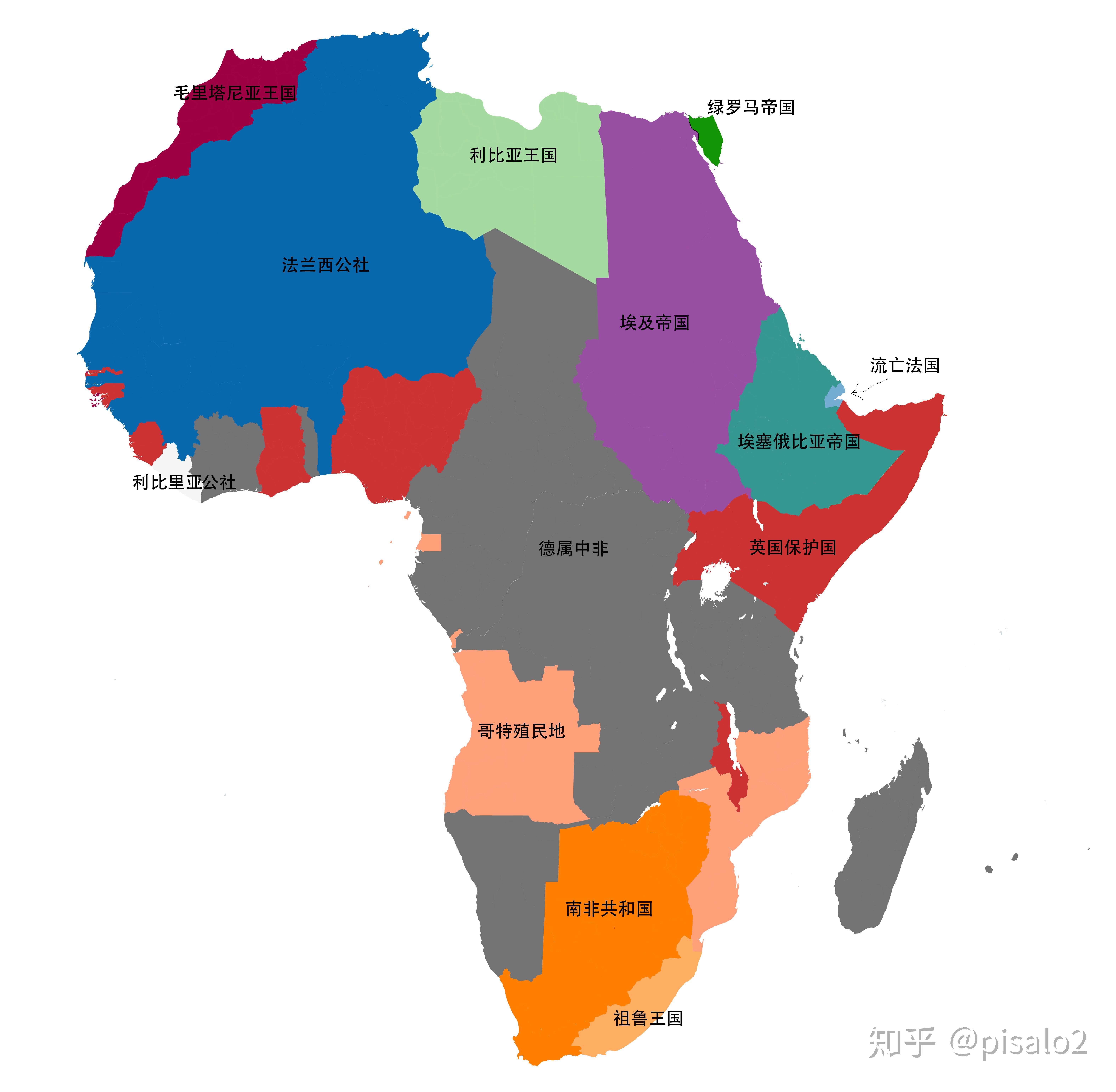 非洲著名城市地图图片
