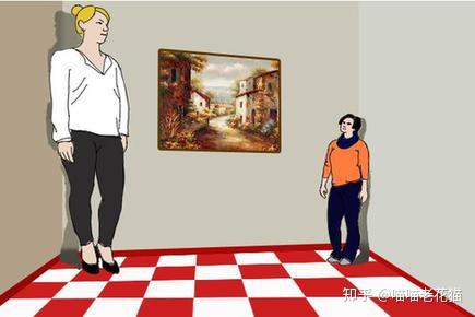 这些恒常性可以用来解释一些人们熟知的视错觉,如在一个整日与角度打