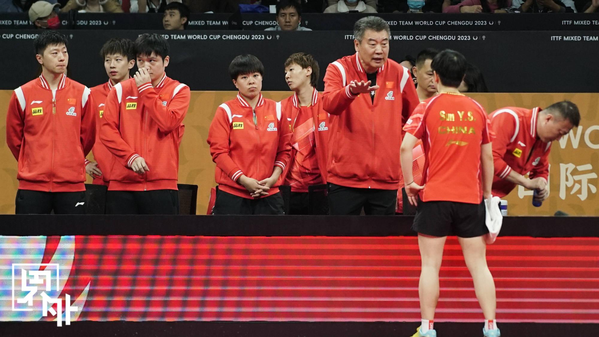 孙颖莎球风向王曼昱转变,李隼坐镇教练席,助力主教练马琳