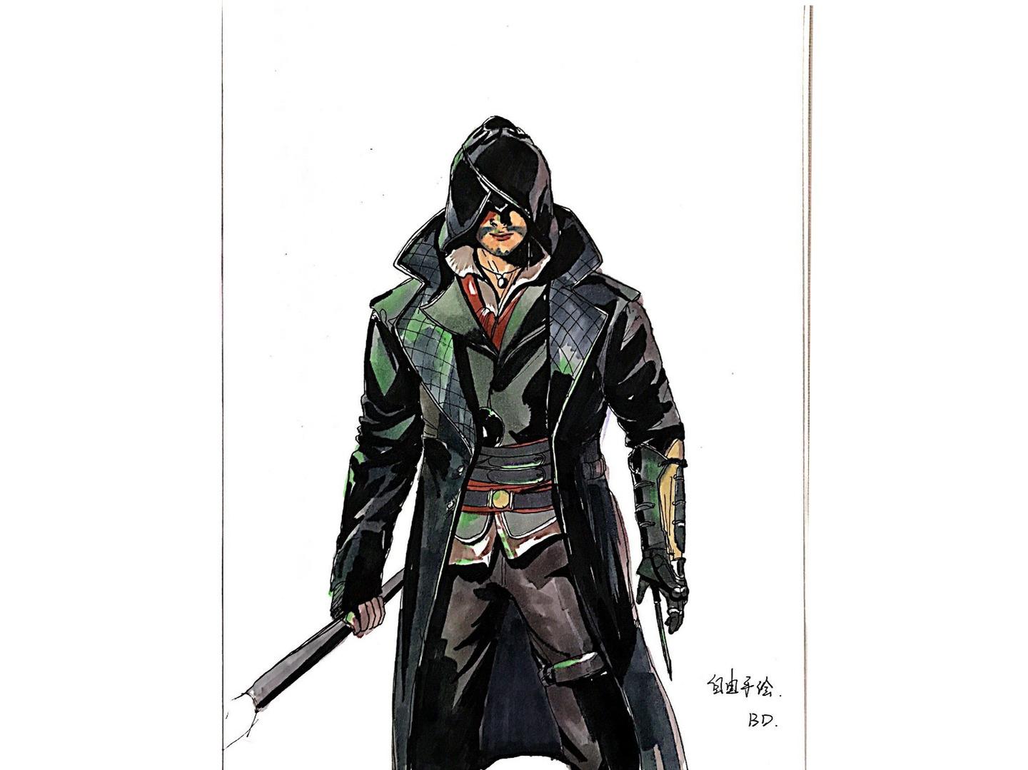教你画一个帅气的刺客