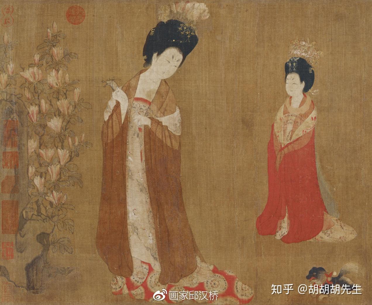 汉桥话画：唐代仕女画传世孤本《簪花仕女图》 - 知乎