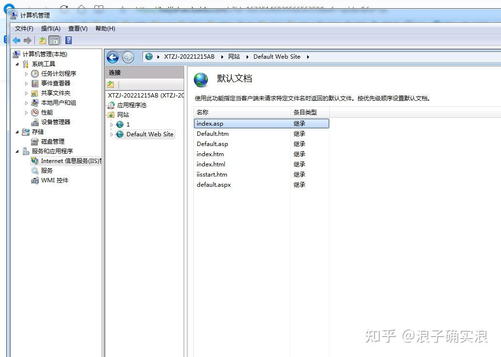 Win7 iis 