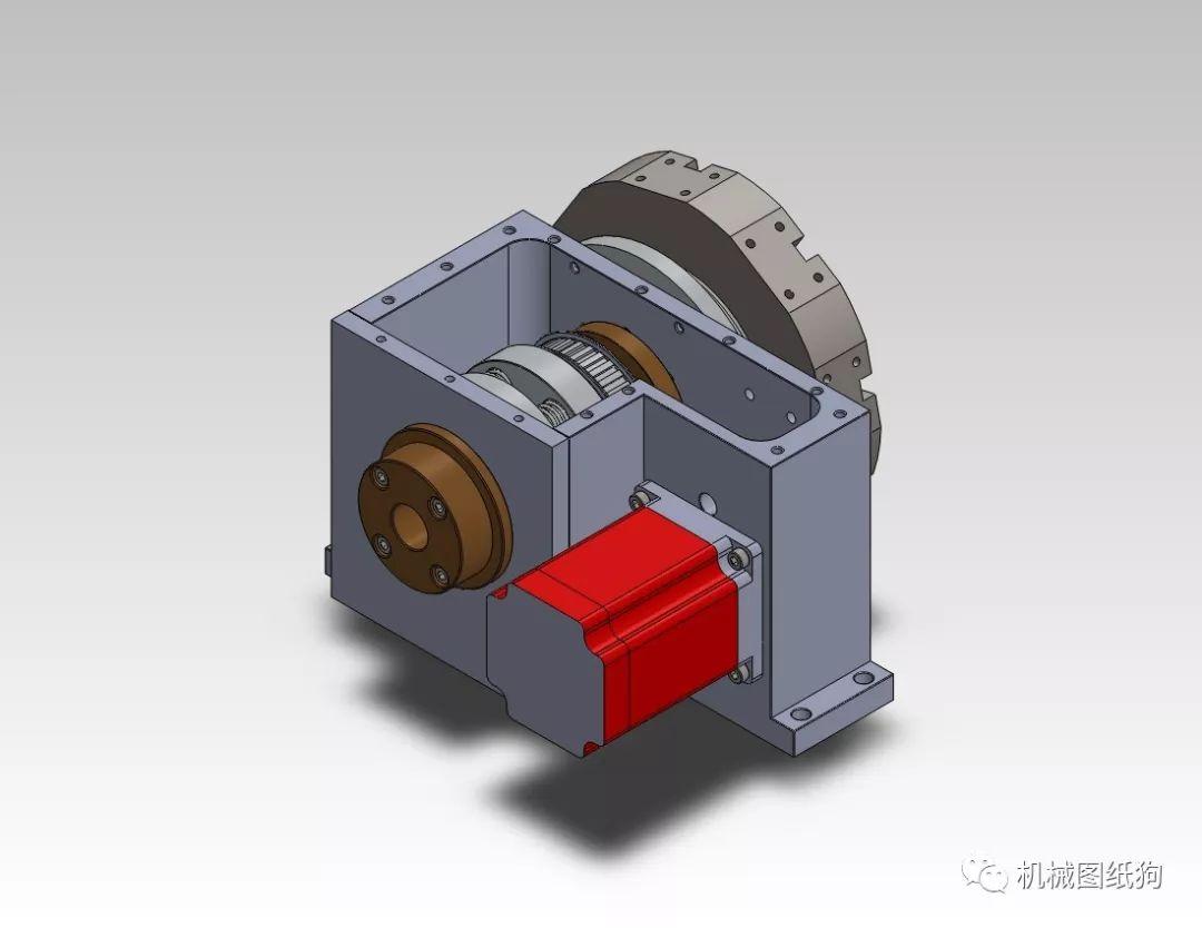 工程機械數控車床刀架旋轉器換刀器3d圖紙solidworks設計附igs