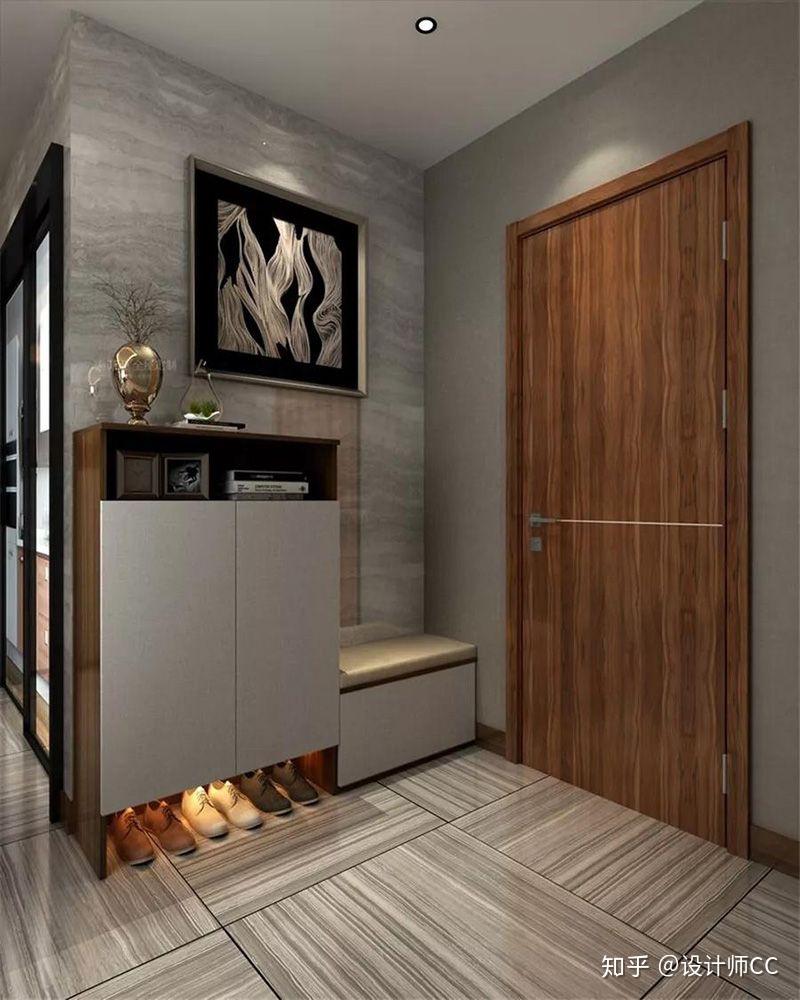 时间长了肯定会懒得开门,把鞋随便扔到玄关鞋柜内的隔板层高,考虑到