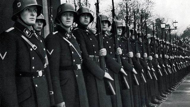 武装党卫队(德文die waffen schutzstaffel,简称waffen-ss)是纳粹党