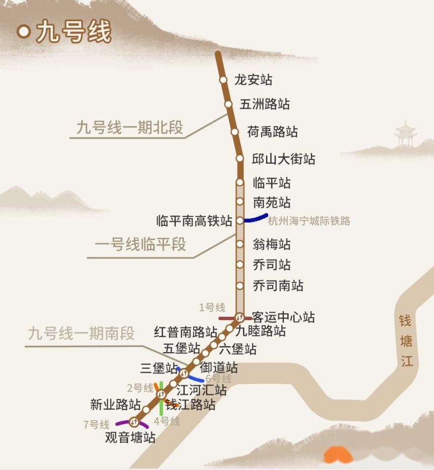 杭州地铁9号线红普南路站出入口站点地点