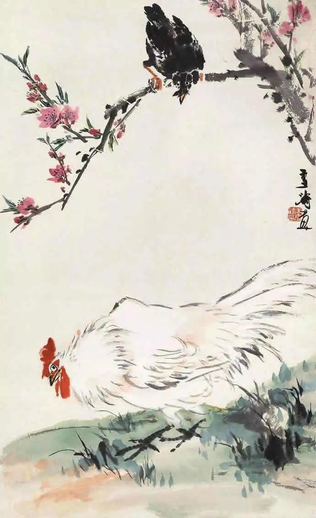 60幅王雪涛国画里的大公鸡- 知乎