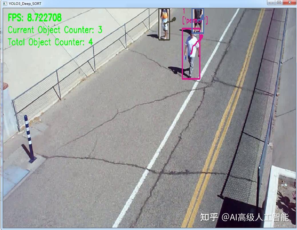 基于yolov3与deepsort的行人多目标跟踪