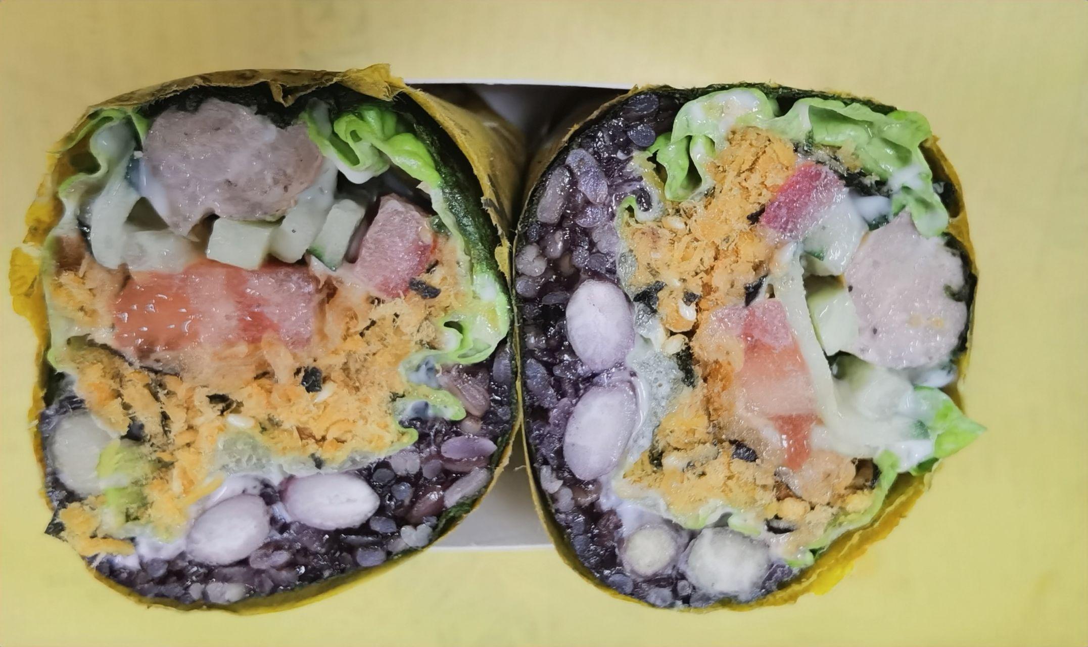 一种美紫米海苔包饭