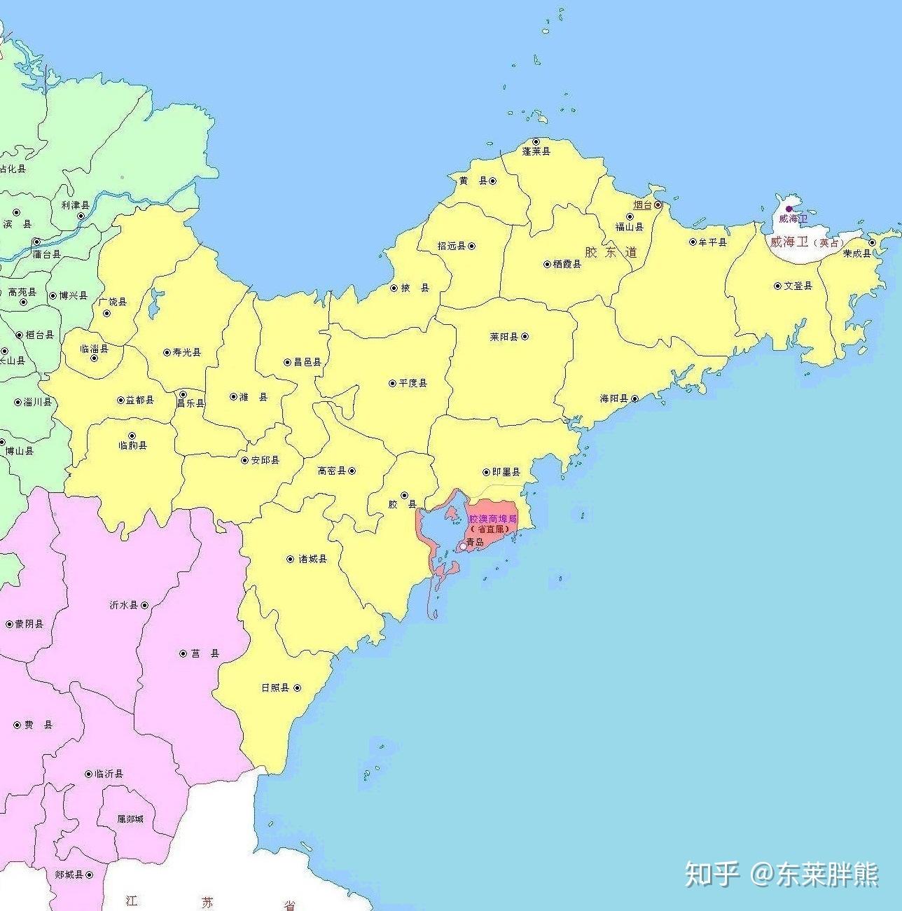 青岛地图高清全图矢量可编辑全市各县区行政区划地图_文档下载
