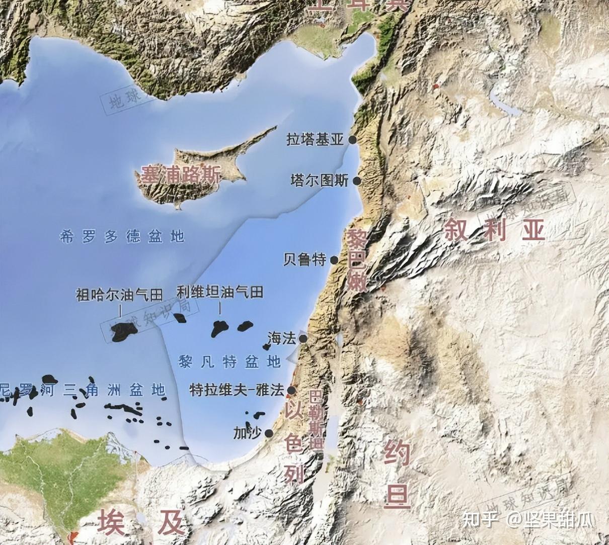 利维坦气田在海法以西125公里,可采储量大约6200亿立方米,现在是美国