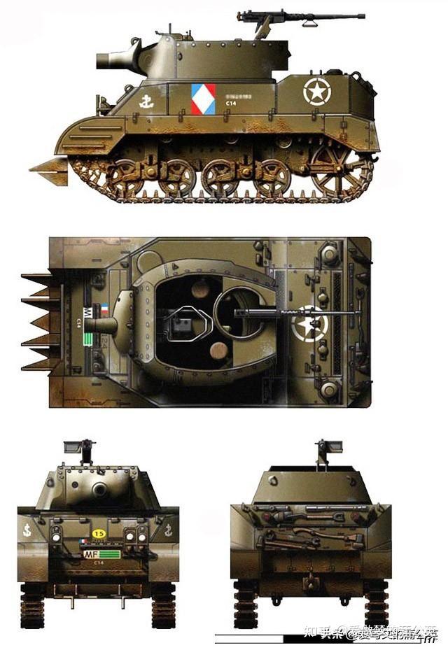 62mm勃朗宁m1919a4机枪×2车组乘员:4最大行程:282千米最大速度:55