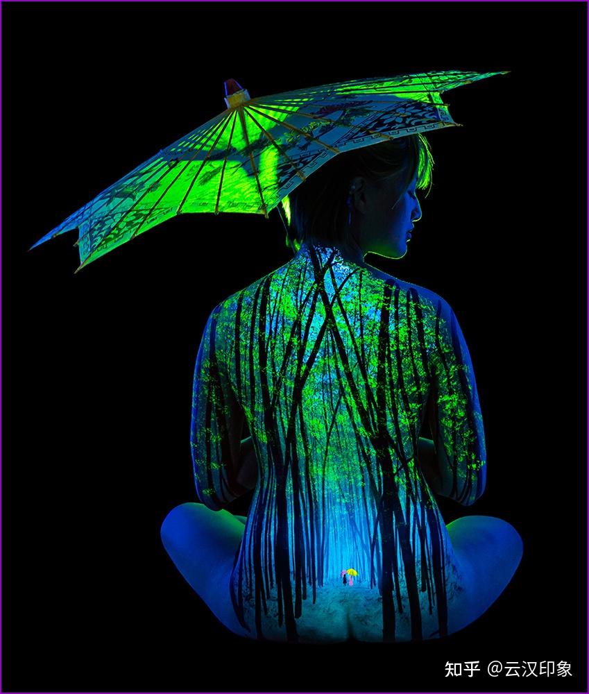 独特的艺术: uv 人体彩绘