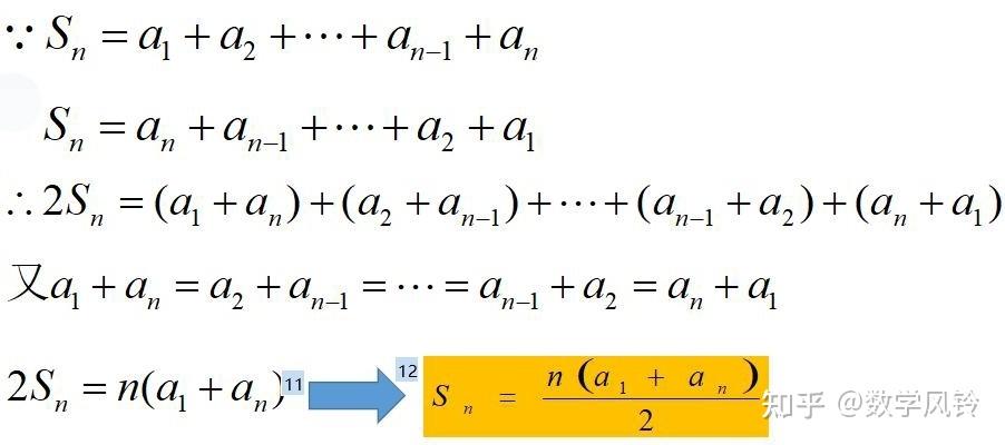 数列的倒序相加法和它背后的数学故事