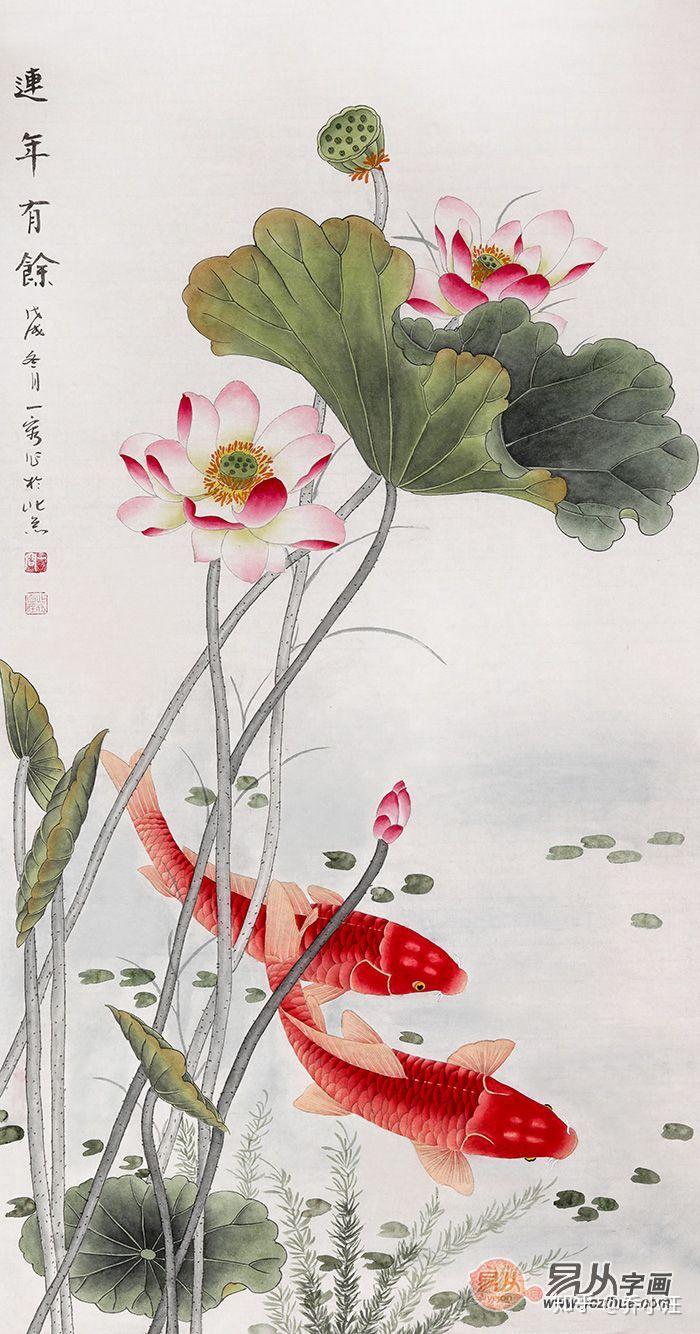 最擅长画鱼的画家王一容九鱼图画出自己的风格