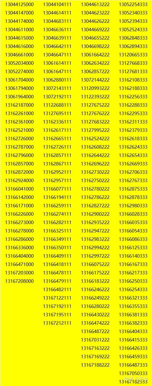 上海联通免预存豹子号手机靓号