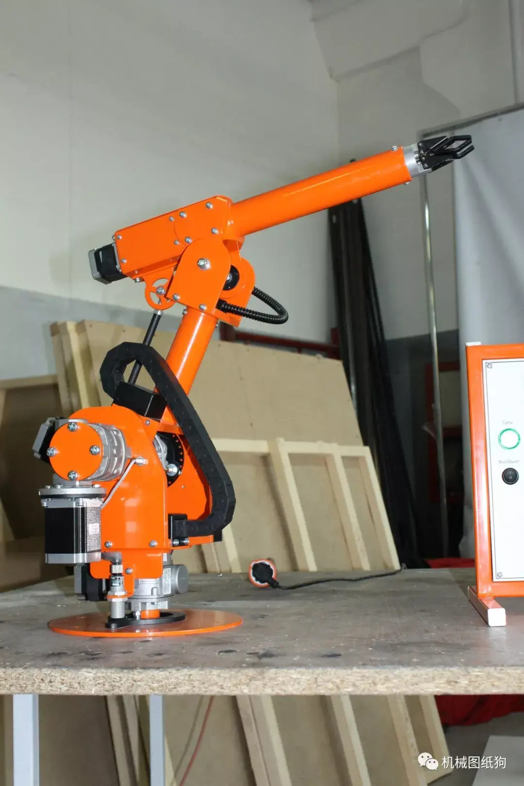 机器人paskaldelta五轴机械臂模型3d图纸step格式