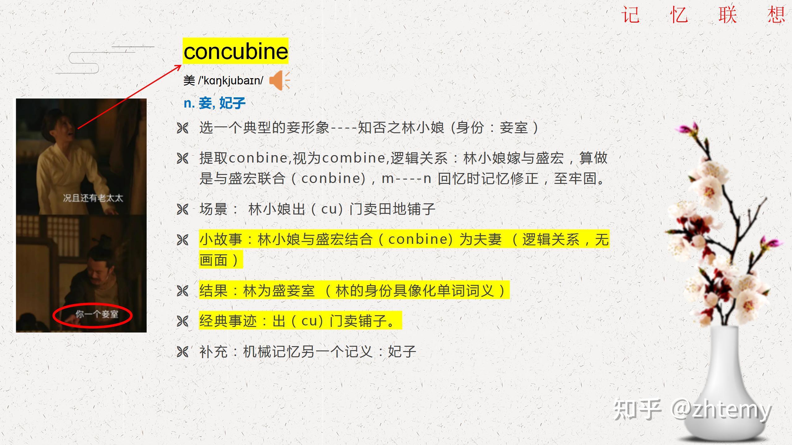 concubine 妾室 妃子 - 知乎