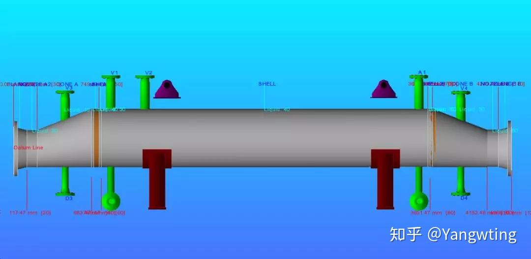 壳程由不同材料组成的换热器
