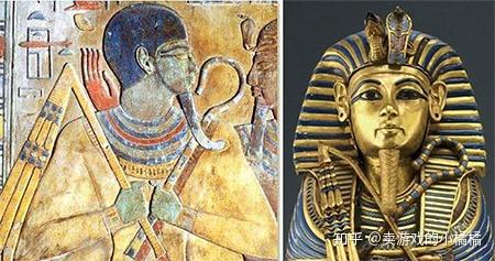 图七 埃及法老的权杖和蛇形王冠装饰5,基督文化的欲望象征——伊甸园