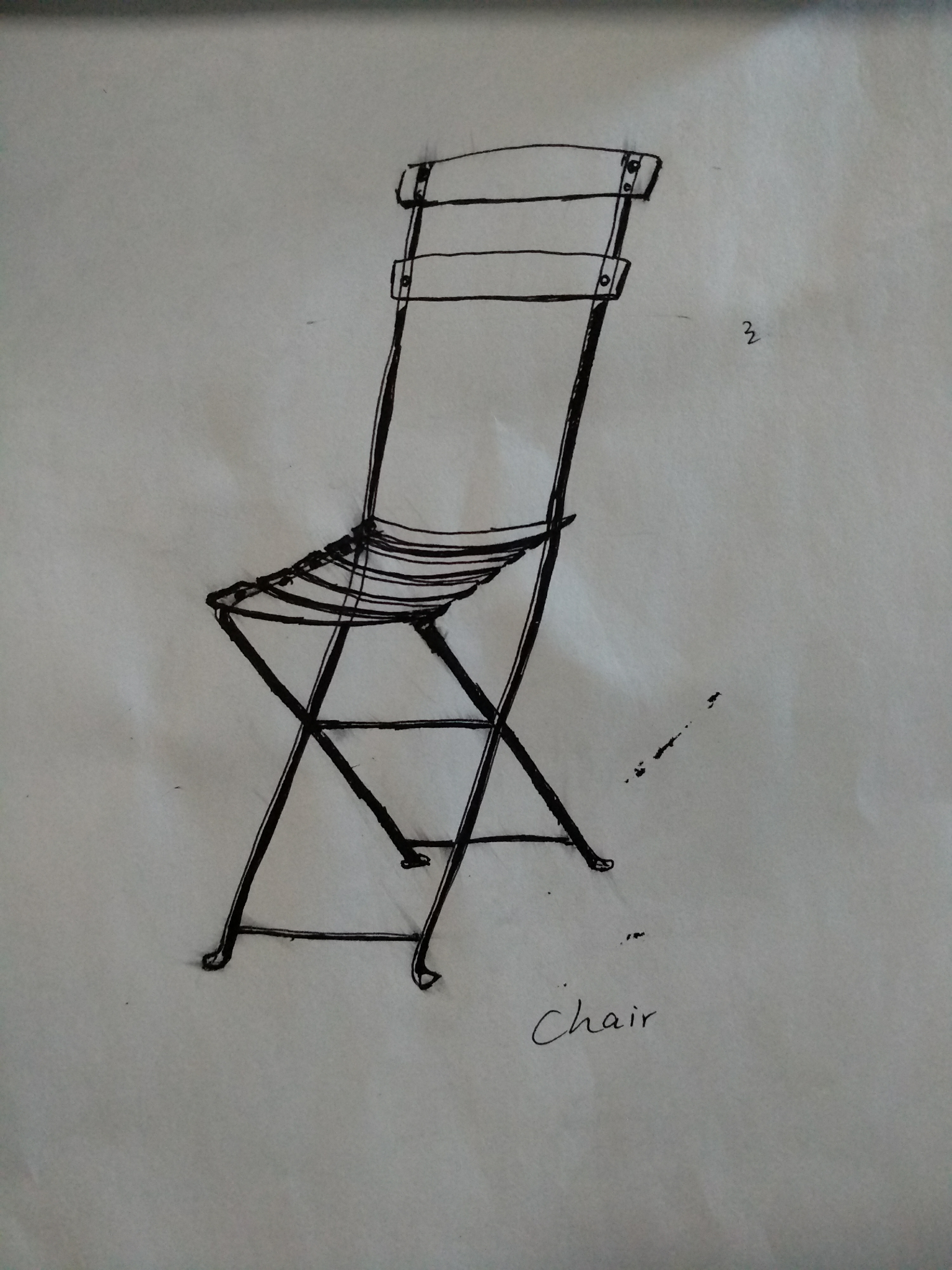 嘻嘻嘻,没想到看起来很容易的椅子却也不好画的好,可以看做是由很多