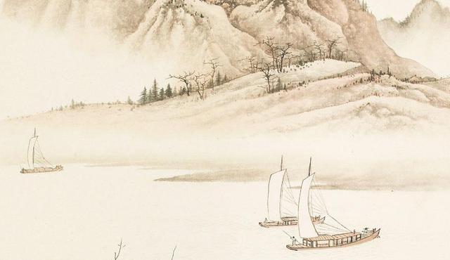 《远浦归帆》所表现的画题乃著名的"潇湘八景"中之一景.