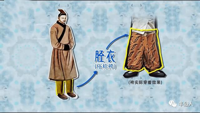 这裙子里也不是白花花的大腿,而是穿着能遮住两条小腿的服饰——胫衣