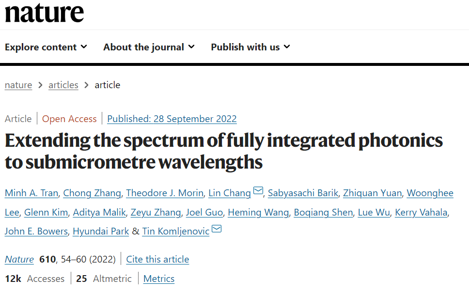 光子学重要突破：首次实现可见光到近红外波长的全光子集成 - 知乎